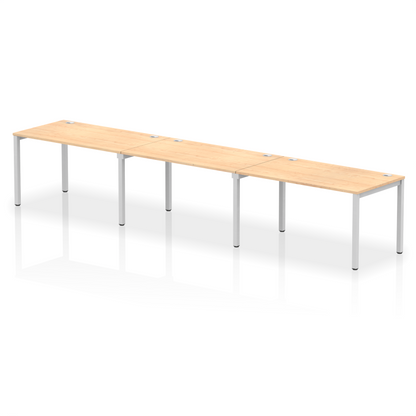 Impulse Single Row Bench Desk - 3 Person