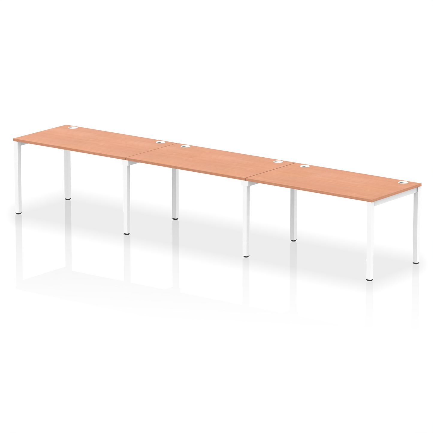 Impulse Single Row Bench Desk - 3 Person