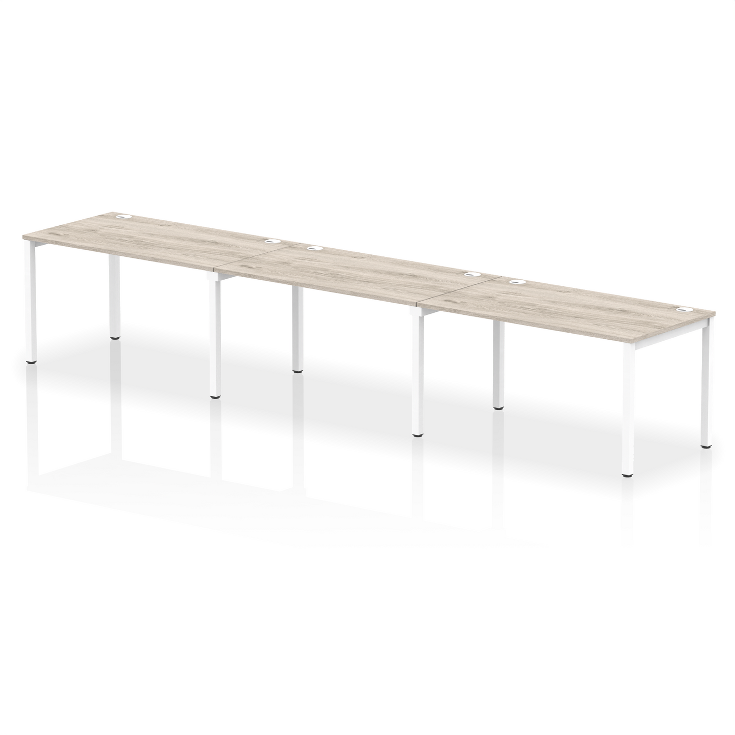 Impulse Single Row Bench Desk - 3 Person