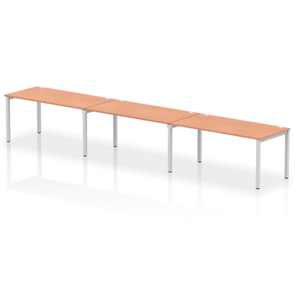 Impulse Single Row Bench Desk - 3 Person