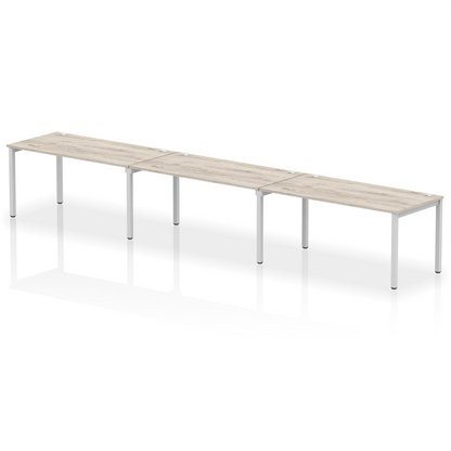 Impulse Single Row Bench Desk - 3 Person