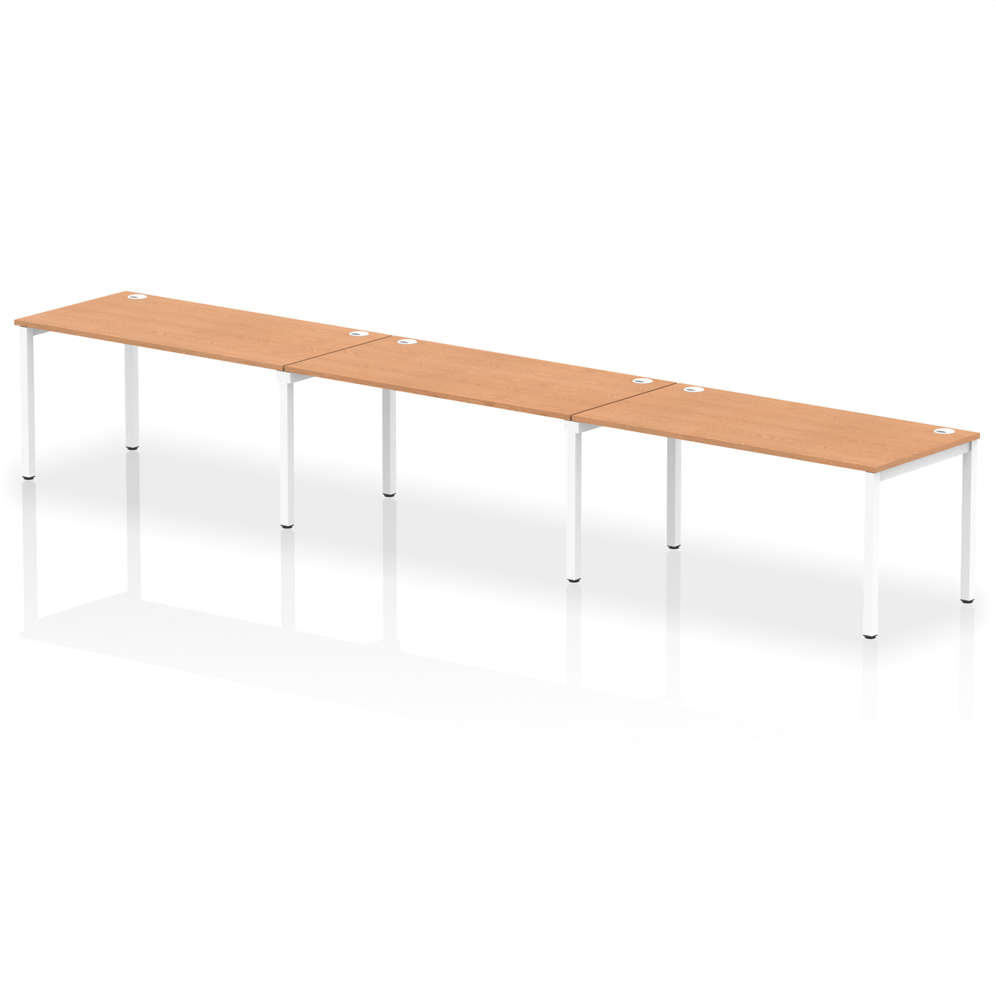 Impulse Single Row Bench Desk - 3 Person