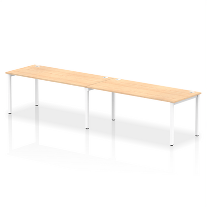 Impulse Single Row Bench Desk - 2 Person