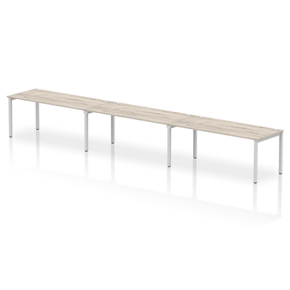 Impulse Single Row Bench Desk - 3 Person