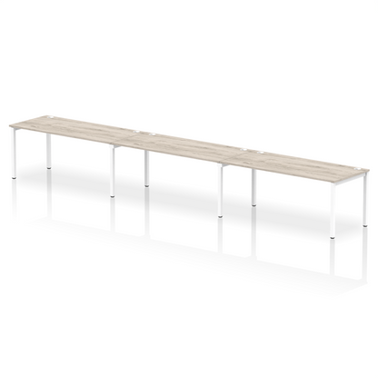 Impulse Single Row Bench Desk - 3 Person