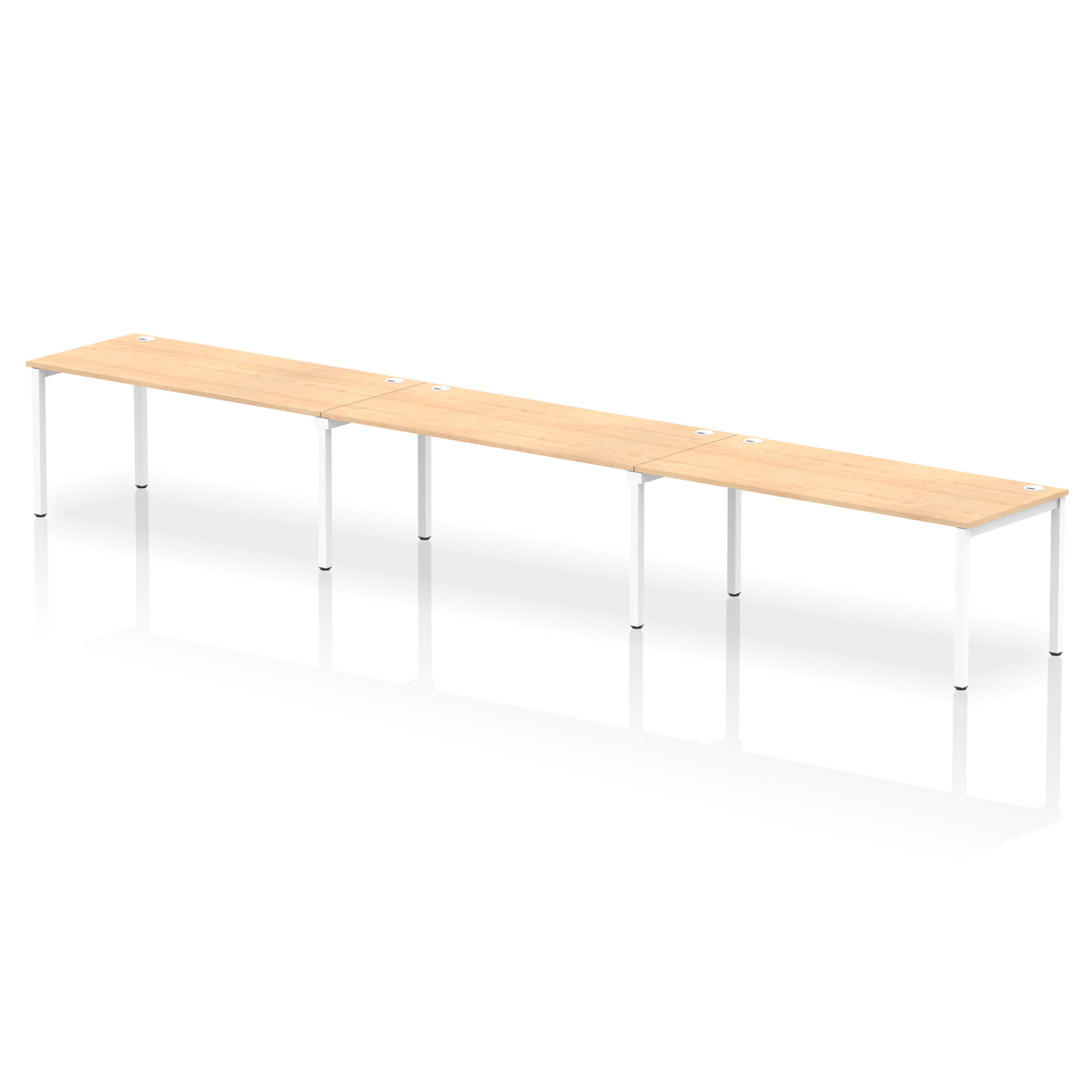 Impulse Single Row Bench Desk - 3 Person