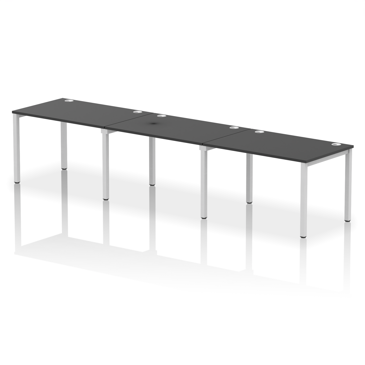 Impulse Single Row Bench Desk - 3 Person