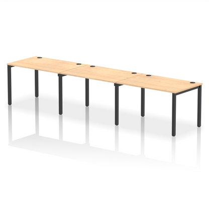 Impulse Single Row Bench Desk - 3 Person