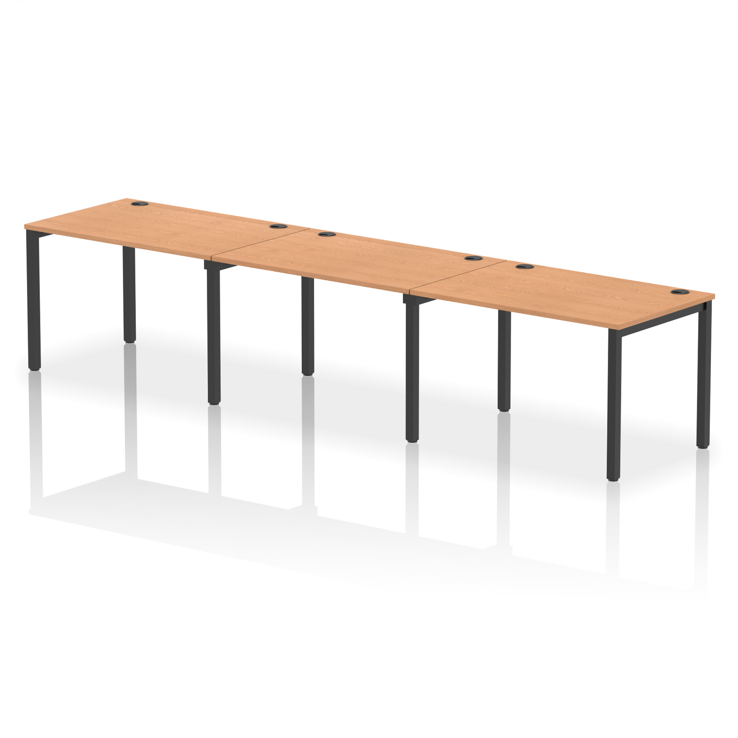 Impulse Single Row Bench Desk - 3 Person