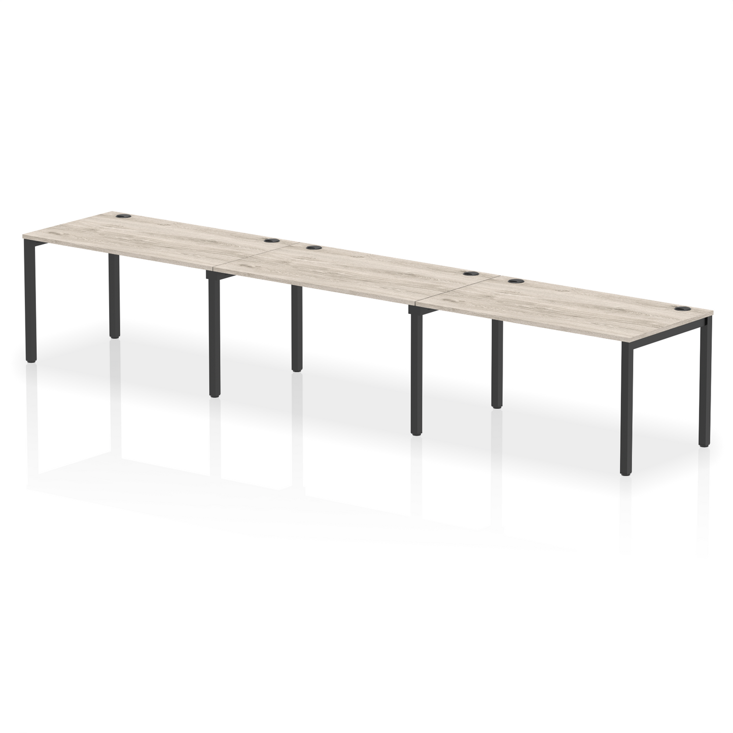 Impulse Single Row Bench Desk - 3 Person