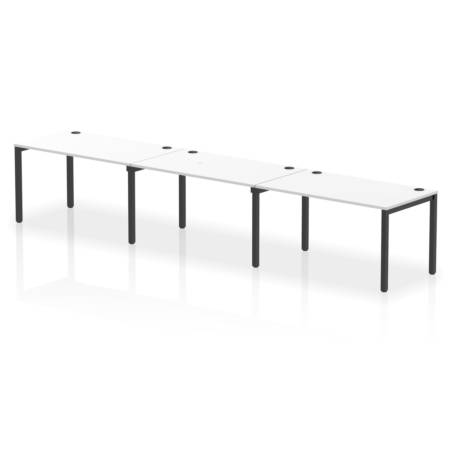 Impulse Single Row Bench Desk - 3 Person