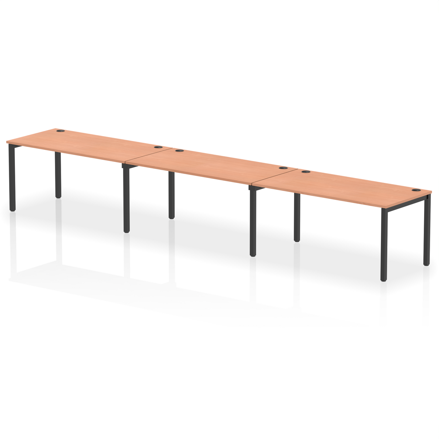 Impulse Single Row Bench Desk - 3 Person