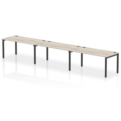 Impulse Single Row Bench Desk - 3 Person