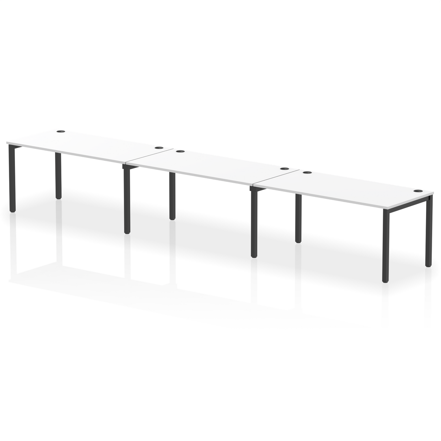 Impulse Single Row Bench Desk - 3 Person