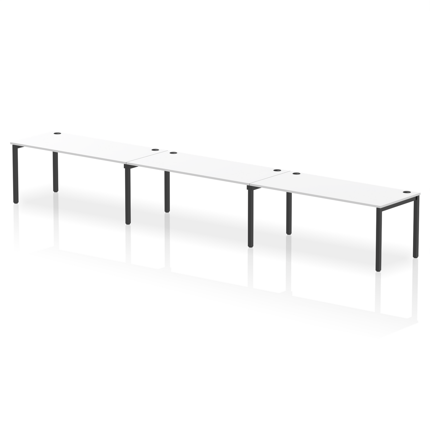 Impulse Single Row Bench Desk - 3 Person