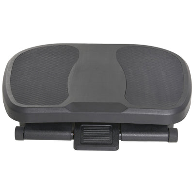 HOMCOM 0-30° Three-Height Under-Desk Support Footrest - Black 