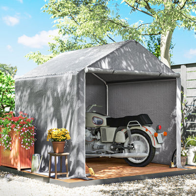 Outsunny 2 x 2m Garden Fabric Storage Tent - Grey 