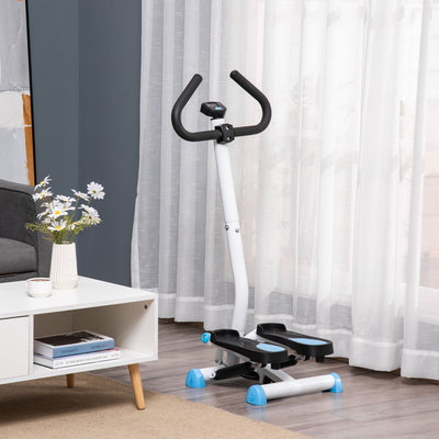 HOMCOM Twister Stepper, Step Machine with Adjustable Resistance, LCD Screen - Blue 