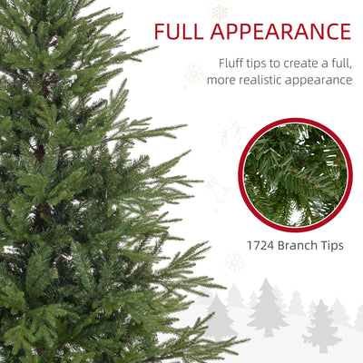 HOMCOM 5ft Bushy and Bare Artificial Christmas Tree - Green 