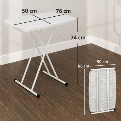 Outsunny Minimal Folding Outdoor Table - White 