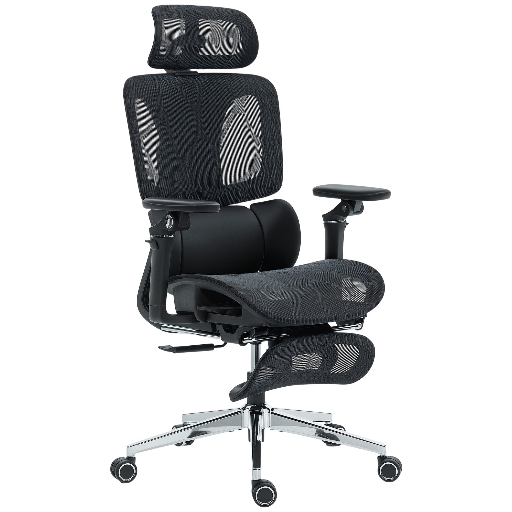 HOMCOM Ergonomic Office Chair, High Back Mesh Desk Chair, Black 