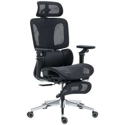 HOMCOM Ergonomic Office Chair, High Back Mesh Desk Chair, Black 