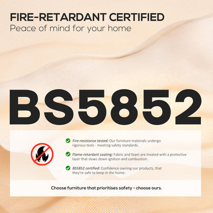 HOMCOM Linen-Look Recliner, with Storage Ottoman - Grey