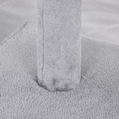 PawHut 96cm Cat Tree for Indoor Cats Condo Sisal Scratching Post Cat Tower Kitten Play House Dangling Ball Activity Center Furniture Grey 