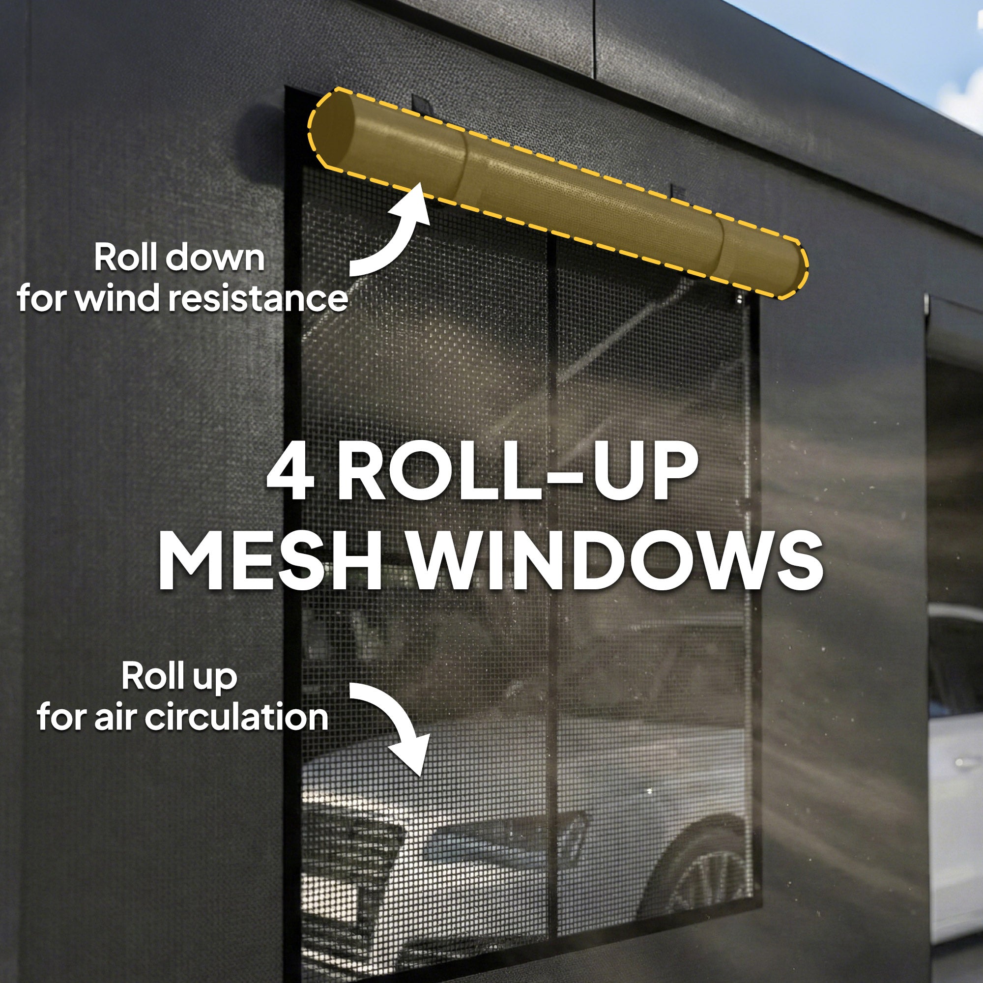Outsunny 3 x 6 m Heavy Duty Carport, Portable Garage Car Canopy Tent with Galvanised Frame, Doors, Windows, Dark Grey 