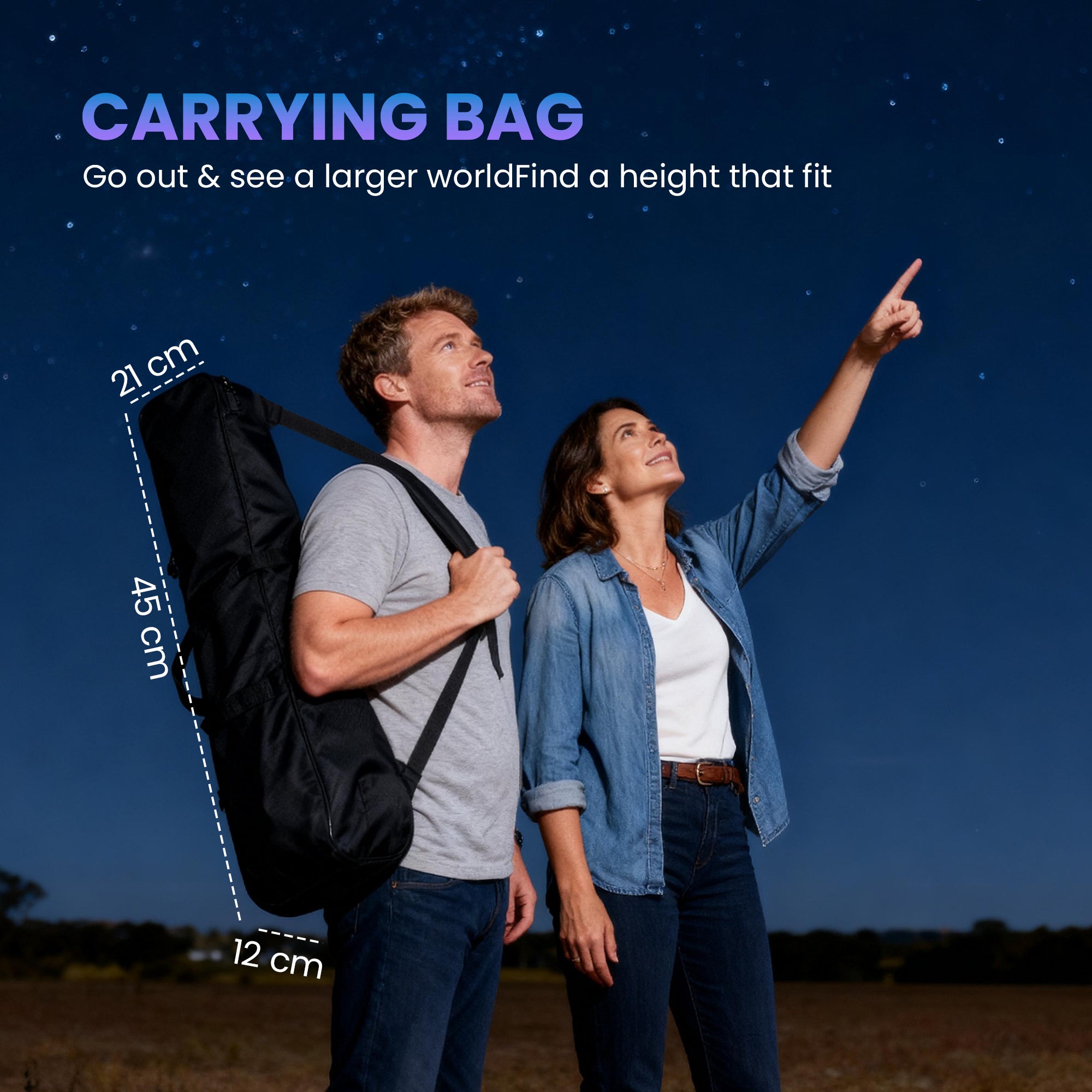 Outsunny Astronomy Telescope for Adults and Beginners with 70 mm Aperture, Carry Bag, White 