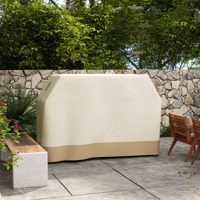 Outsunny 71W x 188Lcm PU Coated Protective Grill Cover - Beige 