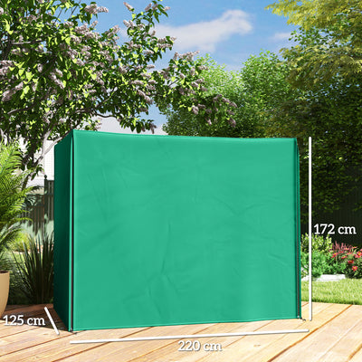 Outsunny 220 x 125cm Three-Seater Swing Chair Protective Cover - Green 