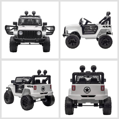 HOMCOM 12V Kids Electric Ride On Car Truck Toy SUV with Remote Control for 3-6 Yrs 