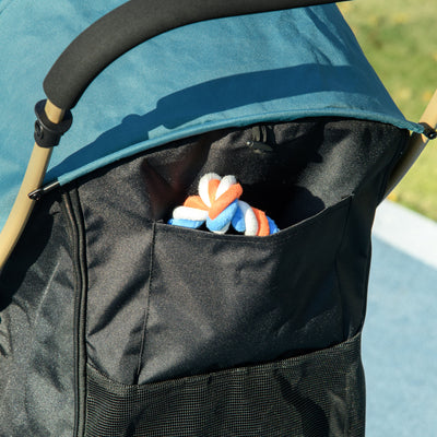 PawHut Pet Stroller for Small and Miniature Dogs, with Rain Cover - Dark Green 