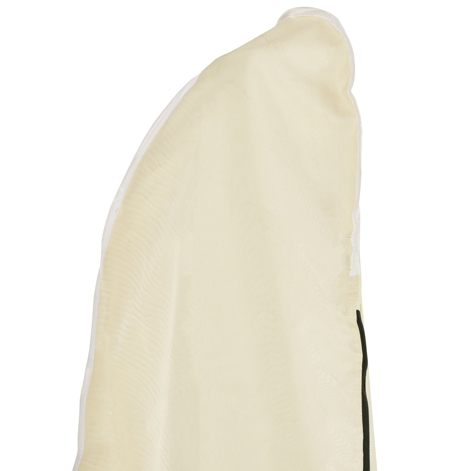 Outsunny Parasol Cover, Cantilever Umbrella Cover, Banana Umbrella Protector with Zipper for Outdoor Garden, Patio, White 