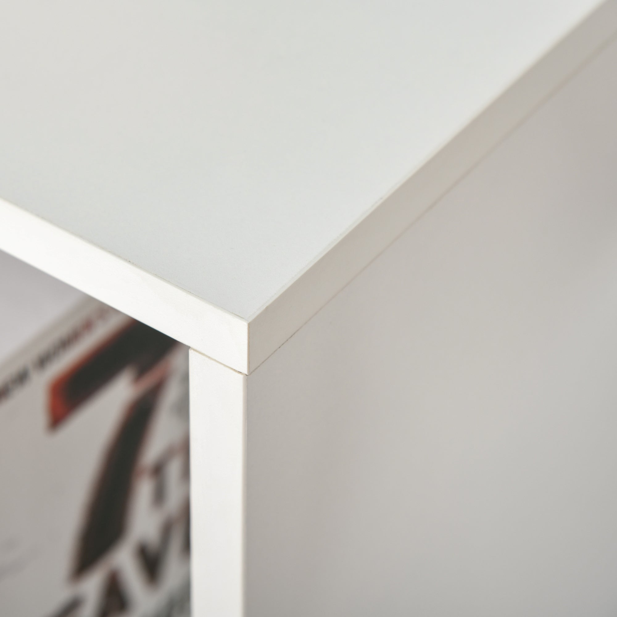 HOMCOM Six-Cube Bookcase - White Wood Effect 