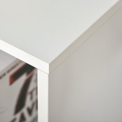 HOMCOM Six-Cube Bookcase - White Wood Effect 