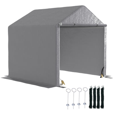 Outsunny 2 x 2m Garden Fabric Storage Tent - Grey 