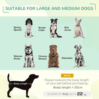PawHut Elevated Pet Bed Cooling Raised Cot Style Bed for Large Medium Sized Dogs with Non-slip Pads Steel Frame Breathable Mesh Fabric, 110 x 75 x 20 cm - Black 