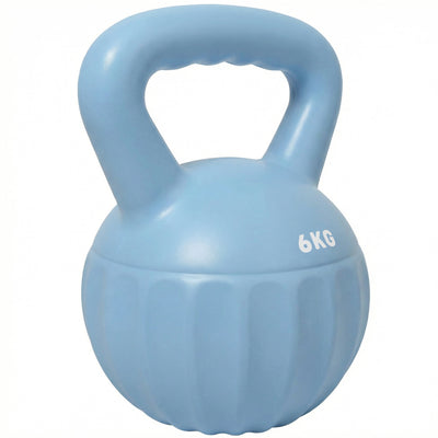 SPORTNOW Kettlebell for Strength Training Kettle Bell with Non-Slip Handle 6 kg Blue 
