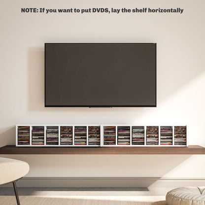 HOMCOM Set of Two 102 CD Storage Units - High Gloss White 