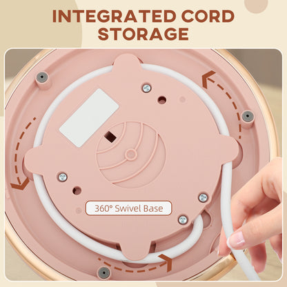 HOMCOM 3kW Rapid Boil Honeycomb Kettle - Pink