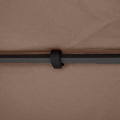 Outsunny 3x3 m Double-Tier Canopy Top Replacement-Coffee 