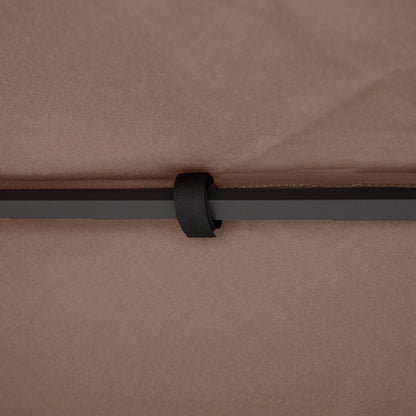 Outsunny 3x3 m Double-Tier Canopy Top Replacement-Coffee 