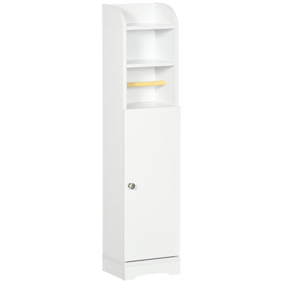 kleankin Multi-Storage Narrow Bathroom Cabinet - White 
