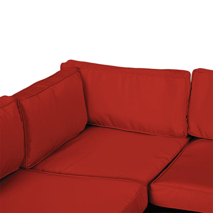 Outsunny Set of 14 Outdoor Cushion Covers - Red 