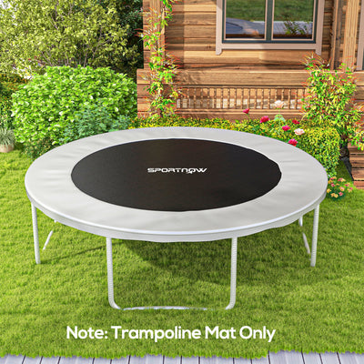 SPORTNOW Trampoline Replacement Mat with Spring Pull Tool, 42 V-Hooks, for 8ft Trampoline using 14cm Springs, Black 
