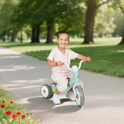 AIYAPLAY Toddler Balance Bike with No Pedal, 3 Silence Wheels for 12-36 Months Boys and Girls, Indoor Outdoor, Green 
