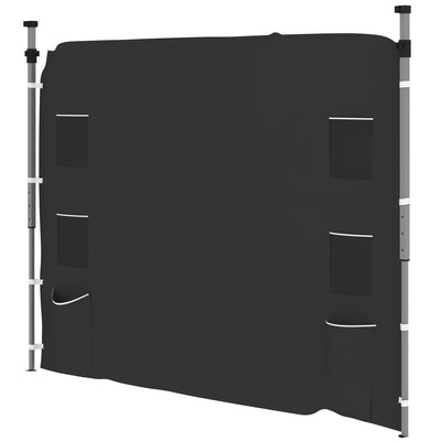 Outsunny 195 x 295cm Replacement Gazebo Sidewall - Black 