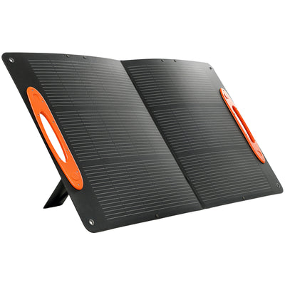 HOMCOM 100W Portable Solar Panel, Foldable Solar Charger with USB-A & USB-C Fast Charging Output, IP67 Waterproof for Mobile Phone Power Bank Flashlight Fans Camping Backpacking Hiking 